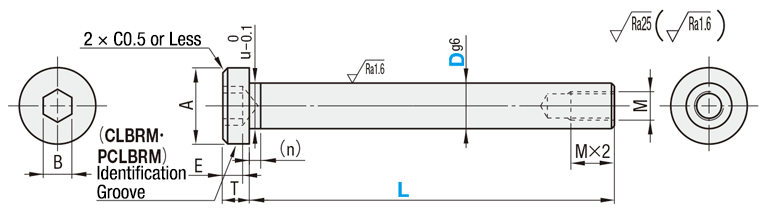 Pivot Pin - Tapped, Hex Socket Head with Shoulder: Related Image