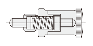 Indexing Plungers - Short Threaded, Aluminum Knob: Related Image
