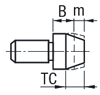 Locating Pin - Large Head, Tapered, Press Fit: Related Image