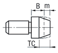 Locating Pin - Large Head, Tapered, Tapped: Related Image
