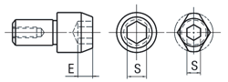 Locating Pin - Large Head, Tapered, Tapped: Related Image