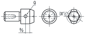 Locating Pin - Large Head, Tapered, Tapped: Related Image