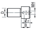 Locating Pin - Large Flat Head, Press Fit: Related Image