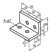 6 Series (Slot Width 8 mm), Thin Brackets: Related Image