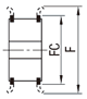 Flanged Idlers With Teeth - Both Sides Bearing T5, T10: Related Image