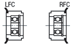 Flanged idlers with teeth - both sides bearing - AT5, AT10: Related Image