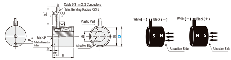 Electromagnet Holder   Dimensional Drawing