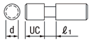 Rotary Shaft - Both Ends Tapped Type: Related Image